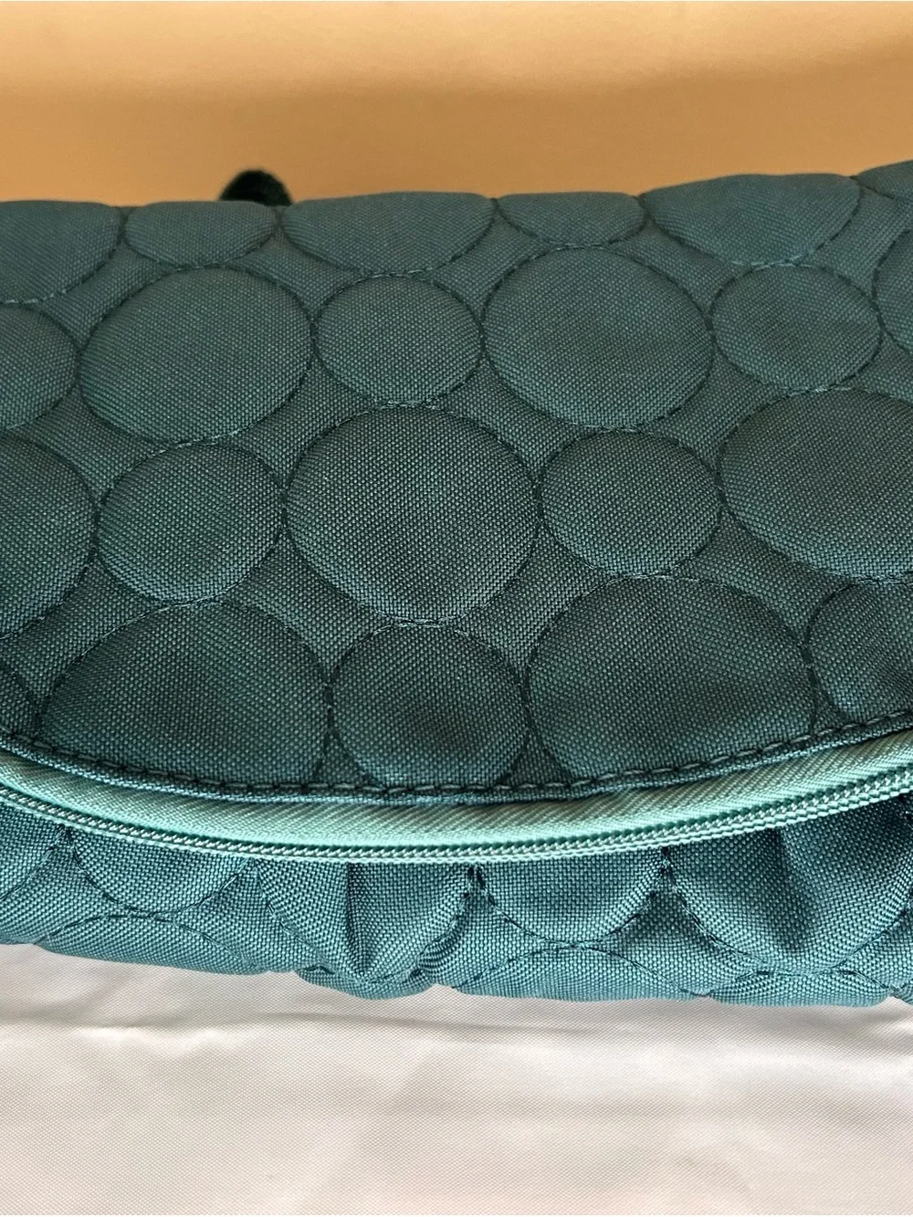 thirty-one Teal Quilted Circle-Pattern Backpack